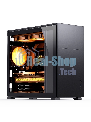 Компьютерный корпус без блока питания JONSBO D41 STD Black ATX без БП, боковая панель из закаленного стекла, mini-ITX, micro-ATX, ATX, черный