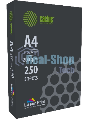 Бумага Cactus CS-LPA4200250 A4/200г/м2/250л./белый для лазерной печати