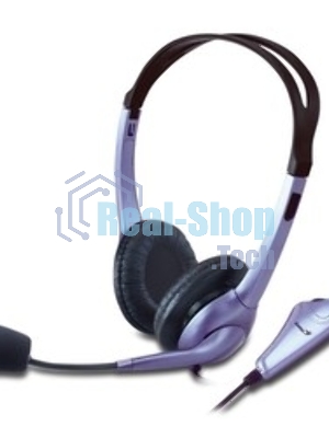 Гарнитура Genius HS-04S фиолетовый, проводная, USB-C/jack