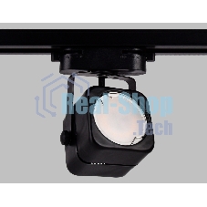Трековый однофазный светильник со сменной лампой Ambrella light GL5108 BK черный GU10 max 12W