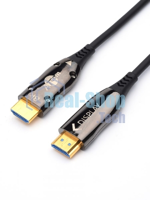 Кабель HDMI 50 м (HIGH speed, Metal gold, Optical) 8K VER 2.1 Кабель HDMI 50 м (HIGH speed, Metal gold, Optical) 8K VER 2.1