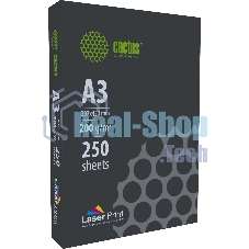Бумага Cactus CS-LPA3200250 A3/200г/м2/250л./белый для лазерной печати