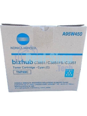 Тонер-картридж Konica-Minolta bizhub C3351/C3851 синий TNP-49C
