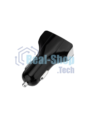 Зарядное устройство в прикуриватель Rexant 3 x USB, 1000mA, черный