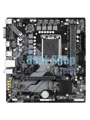 Материнская плата Gigabyte B760M H DDR4, LGA 1700, Intel B760, 2xDDR4, 4xSATA, 2xM.2, 1xPCIe 4.0 x16, 1xPCIe x1, 1xHDMI, 1xVGA, 1x 1Gb LAN, 2xUSB 2.0, 4xUSB 3.2 Gen 1, 3x3.5 мм, 7.1, Micro ATX