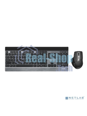 Комплект клавиатура+мышь Rapoo 9900M беспроводной, USB, 3200 DPI, чёрный