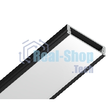 Алюминиевый профиль Ambrella light GP1800BK черный 2000*23.8*6