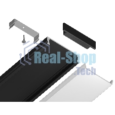 Алюминиевый профиль Ambrella light GP1800BK черный 2000*23.8*6