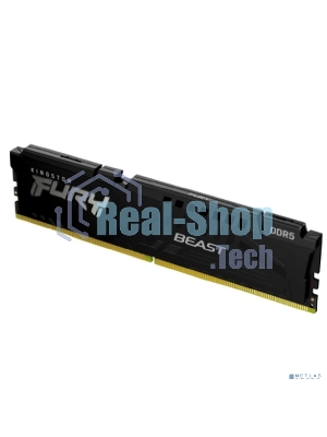 Оперативная память Kingston Fury Beast, DDR5, 8GB (1x8GB), 6000MHz, CL36, DIMM, с радиатором, черный