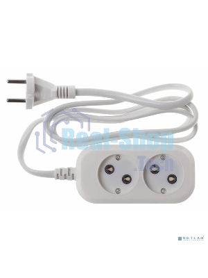 Сетевой удлинитель Buro BU-PSL2.1/W 1.5 м (2 розетки) белый (пакет ПЭ)