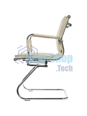 Кресло Бюрократ CH-993-Low-V/Ivory слоновая кость, экокожа, 120 кг, механизм качания, низкая спинка