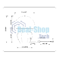 Светильник Ambrella light LH53248 GB/WH серо-синий/белый G9 max 28W D165*220