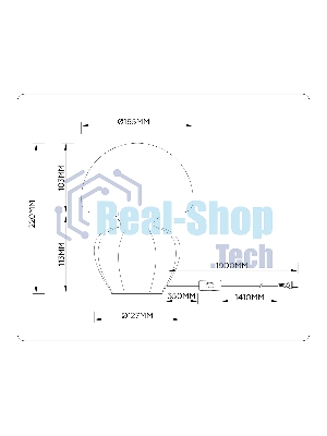 Светильник Ambrella light LH53248 GB/WH серо-синий/белый G9 max 28W D165*220