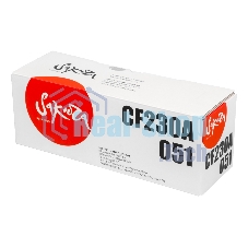 Картридж лазерный Sakura CF230A/051 для HP и Canon, черный, 1 700 к.