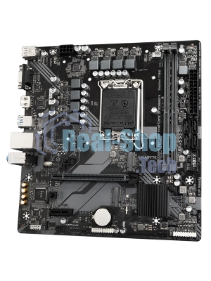 Материнская плата Gigabyte B760M H DDR4, LGA 1700, Intel B760, 2xDDR4, 4xSATA, 2xM.2, 1xPCIe 4.0 x16, 1xPCIe x1, 1xHDMI, 1xVGA, 1x 1Gb LAN, 2xUSB 2.0, 4xUSB 3.2 Gen 1, 3x3.5 мм, 7.1, Micro ATX