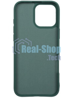 Чехол Microfiber Case для Apple iPhone 16 Pro Max зеленый опал, Borasco