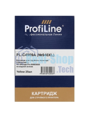Картридж струйный ProfiLine PL-C4909A №940XL для принтеров HP Officejet Pro 8000/8500 Yellow пигмент
