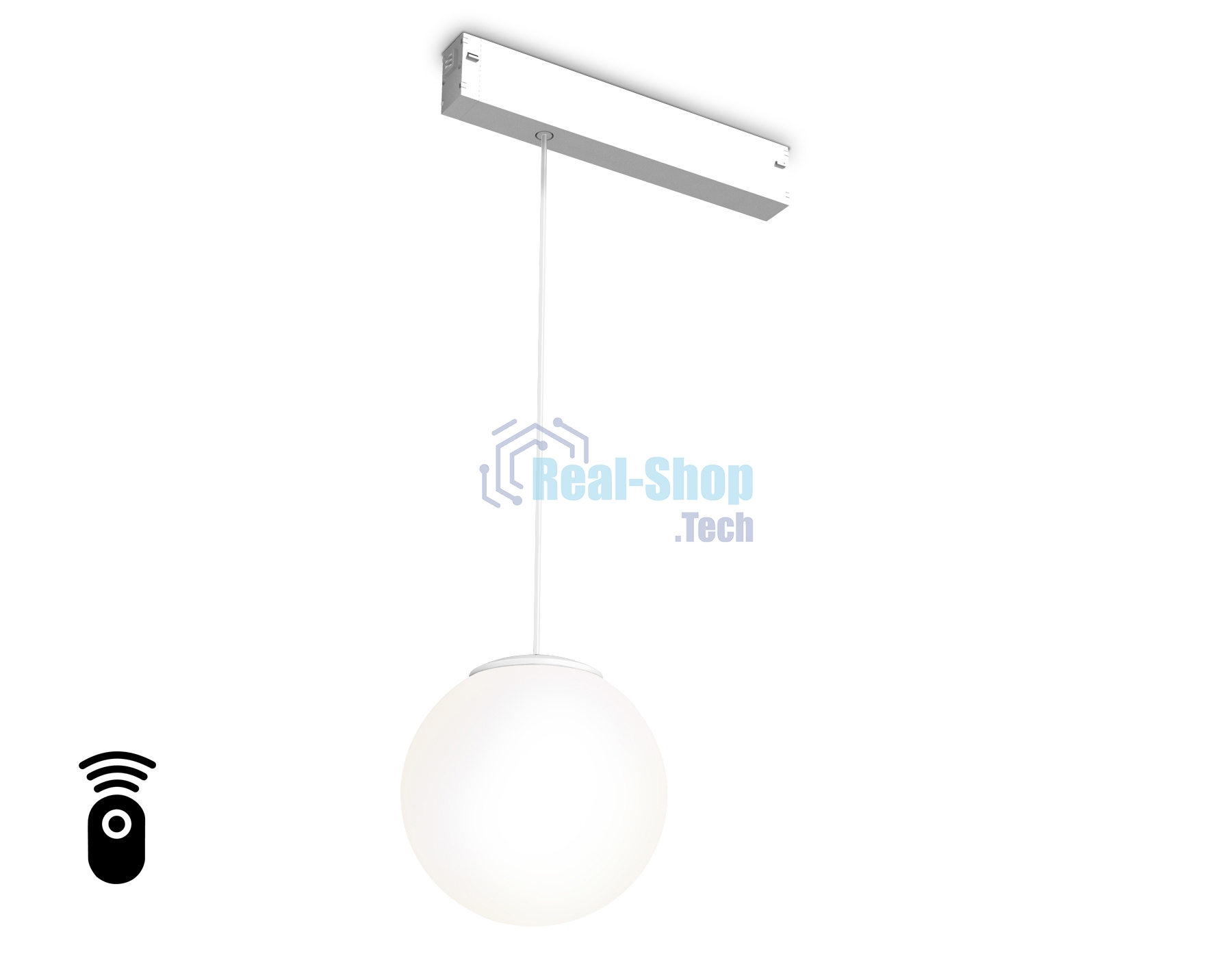 Управляемый светодиодный светильник для шинопровода Magnetic Ambrella light GL1441 WH/FR белый/белый матовый IP20 10W 3000K-6400K 220V 120° D120 H1500 (Без ПДУ)