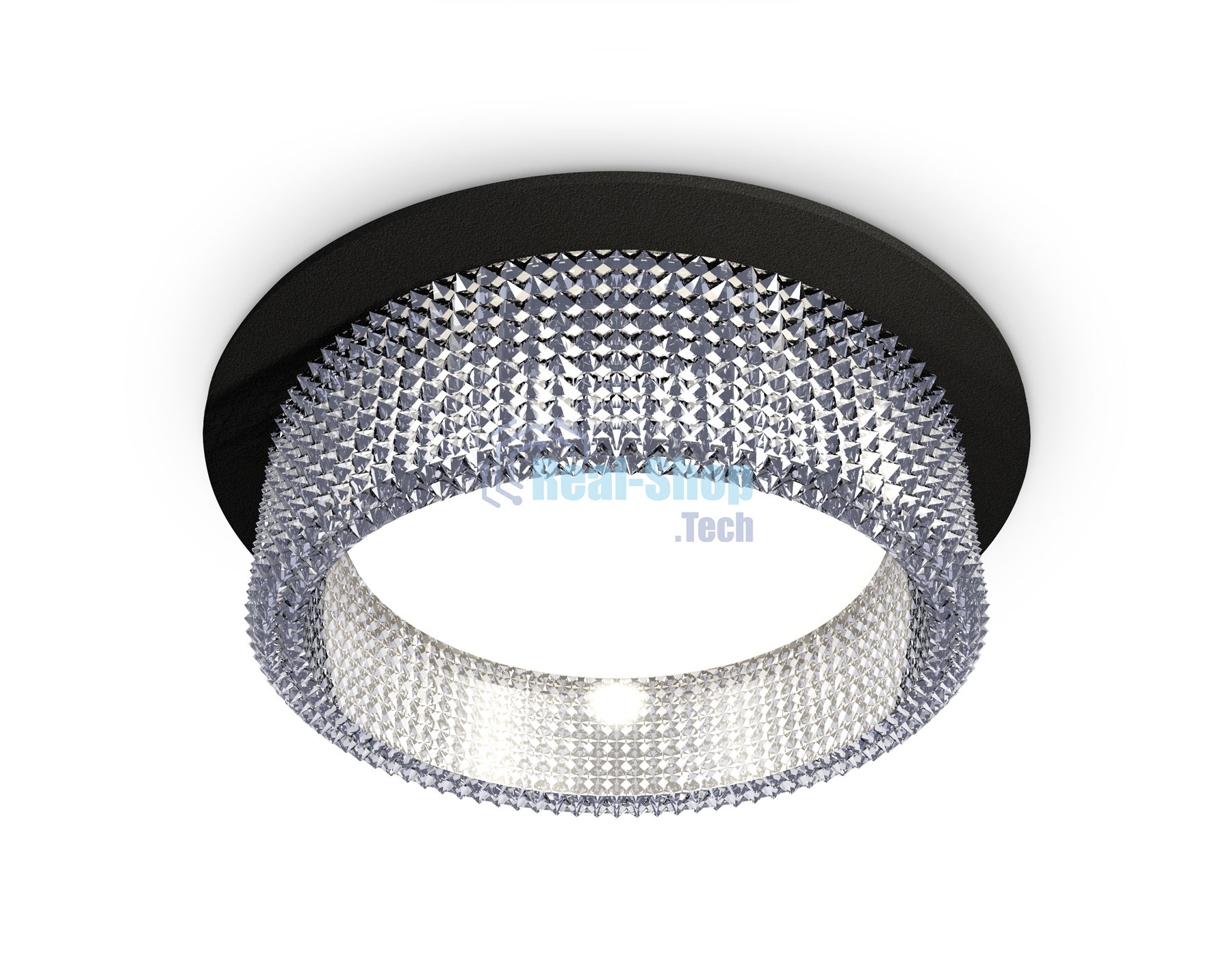 Комплект встраиваемого светильника Ambrella light XC8051030 SBK/CL черный песок/прозрачный GX53 (C8051, N8480)