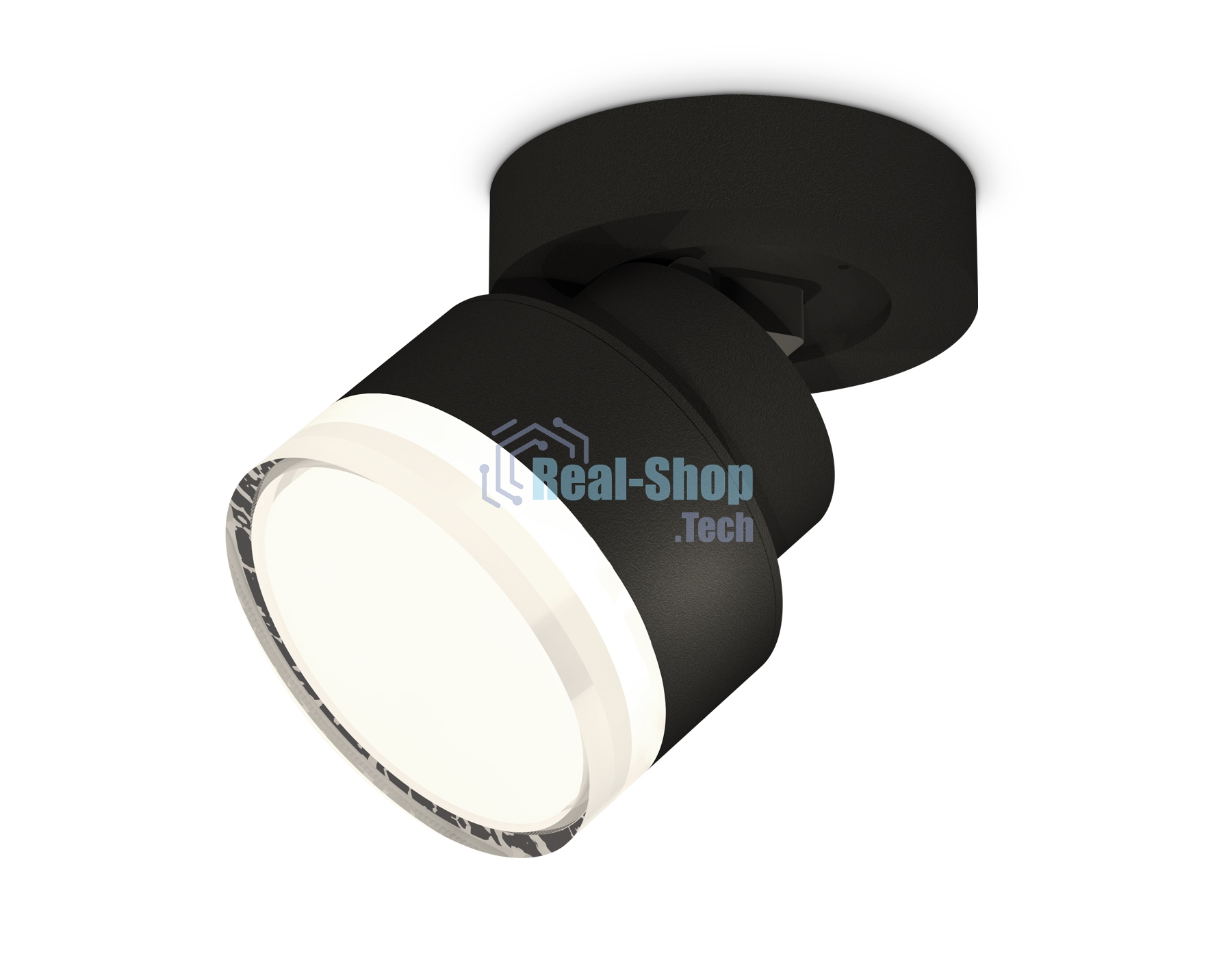 Светильник Ambrella Light XM8102028 SBK/FR/CL черный песок/белый матовый/прозрачный GX53 (A2229, A2106, C8102, N8399)