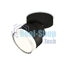 Светильник Ambrella Light XM8102028 SBK/FR/CL черный песок/белый матовый/прозрачный GX53 (A2229, A2106, C8102, N8399)