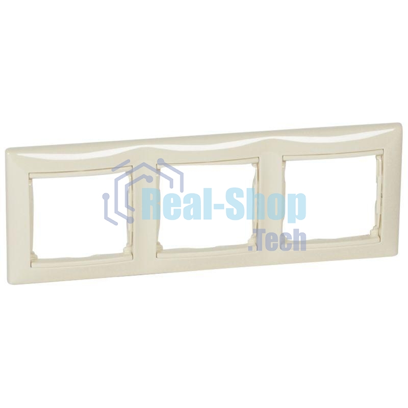 Рамка 3-м Valena горизонт. сл. кость (DIY-упак.) Legrand 695633