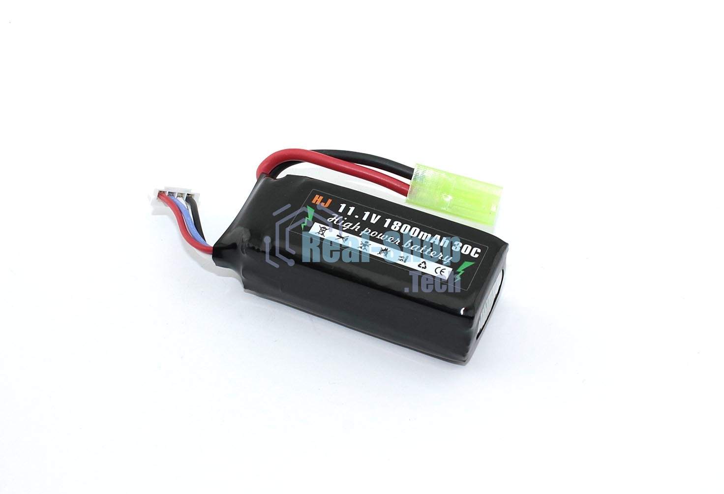 Портативный аккумулятор Li-Pol 11.1v 802555 1800mAh разъем mini Tamiya plug