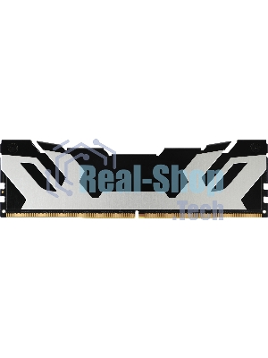 Оперативная память Kingston Fury Renegade, DDR5, 32Gb (1x32GB), 6400MHz, CL32, DIMM, радиатор, серебристый/черный