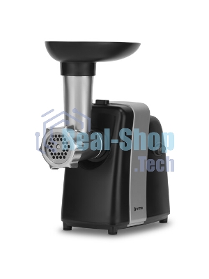 Мясорубка электрическая Vitek VT-3615 черный, 1700 Вт, 2.0 кг/мин, реверс, защита от перегрузки, насадки - 4