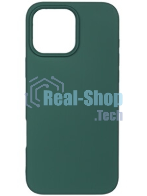 Чехол Microfiber Case для Apple iPhone 16 Pro Max зеленый опал, Borasco