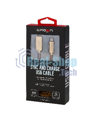 Кабель Crown USB - microUSB CMCU-3132M brown