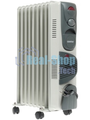 Обогреватель масляный Centek CT-6203-9 (9 секций) белый, 2400 Вт, 20 м2, 3 режима, термостат