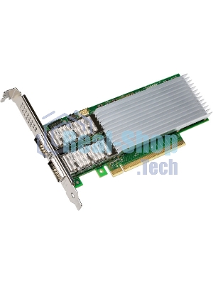 Сетевая карта Intel E810-CQDA2, 2xQSFP28 ports, 100GbE, PCI-E x16 gen3/gen4, iWARP/RoCEv2, IEEE 1588 PTP, ADQ, iSCSI, NFS, VMDq. PCI-SIG* SR-IOV Capable