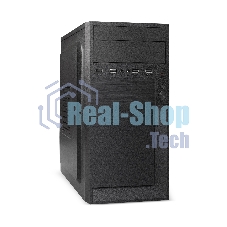 Компьютерный корпус Minitower ExeGate EX291141RUS BAA-105-01AAA400 (mATX, БП AAA400 с вент. 8см, 2*USB, аудио, черный)