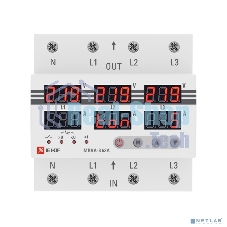 Трехфазное реле напряжения и тока с дисп. MRVA-3 63A EKF MRVA-3-63A EKF