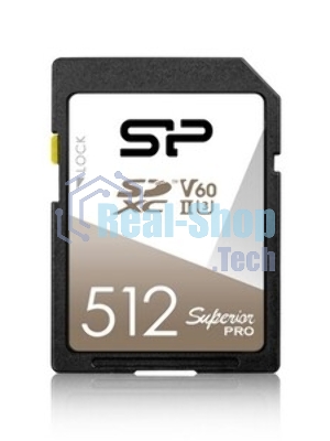 Флеш карта SD 512Gb Silicon Power SDXC Class 10 UHS-II U3 V60 280/170 MB/s