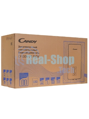 Водонагреватель электрический Candy CF100V-P1 INOX белый, накопительный, 100 л, 2 кВт