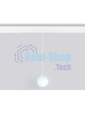 Управляемый светодиодный светильник для шинопровода Magnetic Ambrella light GL1441 WH/FR белый/белый матовый IP20 10W 3000K-6400K 220V 120° D120 H1500 (Без ПДУ)