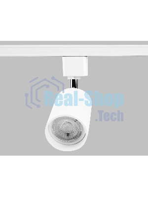 Трековый однофазный светильник со сменной лампой Ambrella light GL5121 WH белый GU10 max 12W