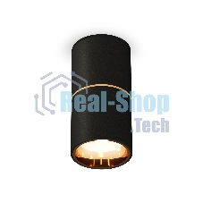 Светильник Ambrella Light XS6302082 SBK/PYG черный песок/золото желтое полированное MR16 GU5.3 (C6302, A2062, N6113)