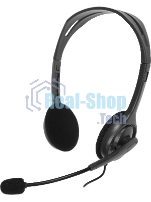 Гарнитура Logitech H110 серебристый, проводная, 3.5 мм
