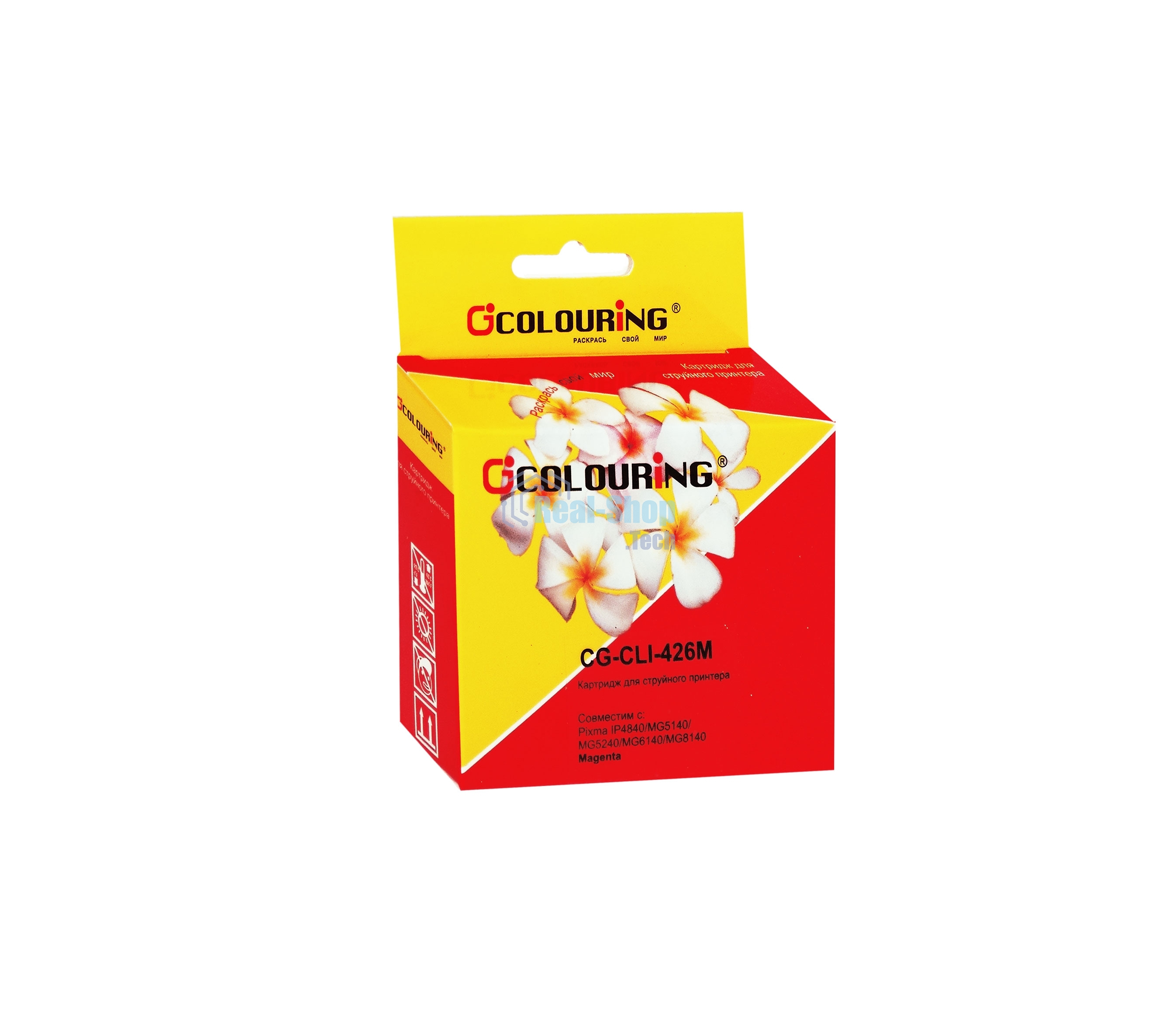 Картридж струйный Colouring CG-CLI-426M Magenta с чипом водный (9 мл) для Canon IP4840/MG5140/MG5240/MG6140/MG8140