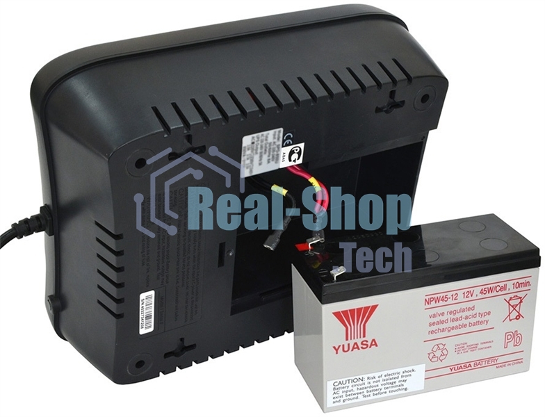Источник бесперебойного питания Powercom Back-UPS SPIDER, Line-Interactive, LCD, AVR, 1100VA/605W, Schuko, USB, черный (1452054)