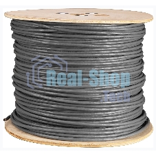 Кабель сетевой Buro FTP 4 пары cat5E solid 0.50мм Cu 305м серый