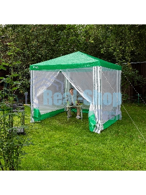 Тент садовый с москитной сеткой Camping Palisad 250х250/240 см