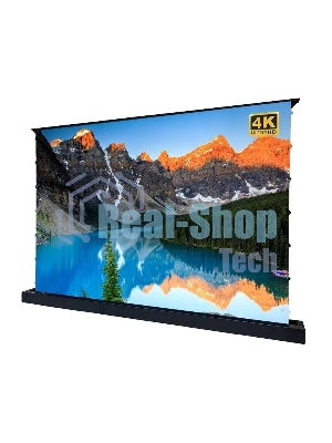 Экран S'OK для UST проектора 266x150 см, 4K, напольный c электроприводом, черный