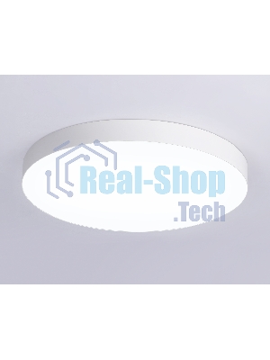 Потолочный светодиодный светильник Ambrella light FV5536 WH белый LED 90W 4200K D600*58 (Без ПДУ)