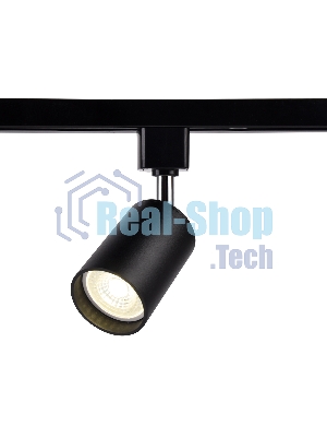 Трековый однофазный светильник со сменной лампой Ambrella light GL5123 BK черный GU10 max 12W