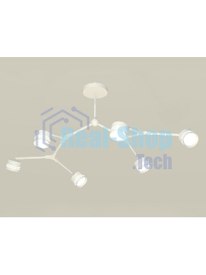 Светильник Ambrella light XB9055203/6 SWH/FR/CL белый песок/белый матовый/прозрачный GX53 (C9055, N8477)