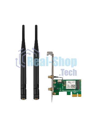 Сетевой адаптер Tenda E30 беспроводной двухдиапазонный PCI-e адаптер Wi-Fi 6 AX3000 c Bluetooth 5.0
